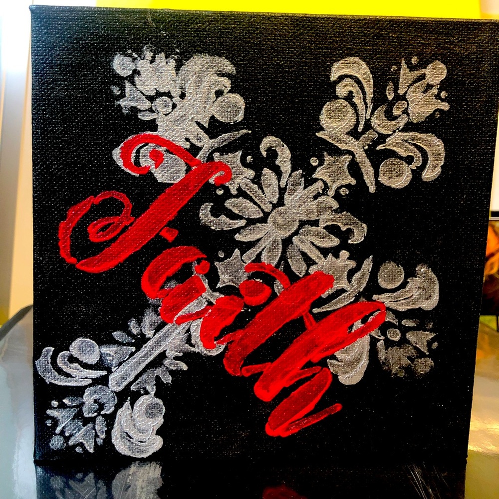 FAITH canvas sign
